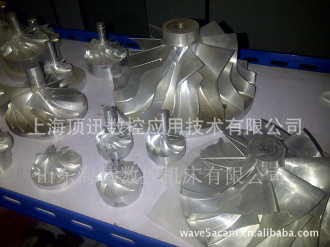 五轴加工中心加工叶轮图